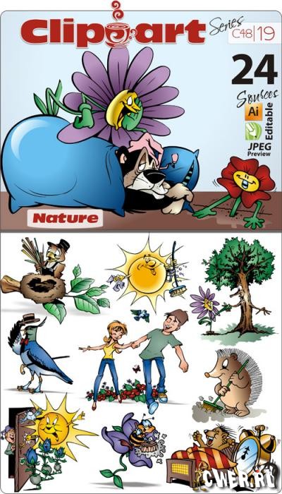 ClipArt Series C-19. Nature