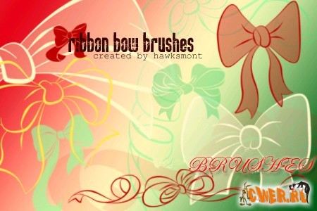 Ribbon bow brushes