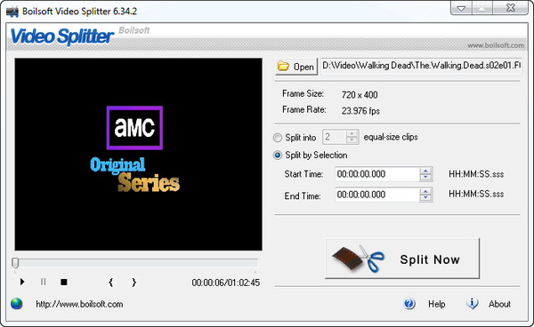 Boilsoft Video Splitter