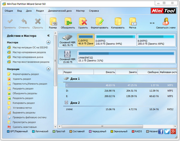 MiniTool Partition Wizard Server Edition