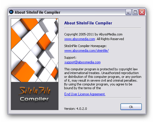 Abyssmedia SiteInFile Compiler 4.0.2.0