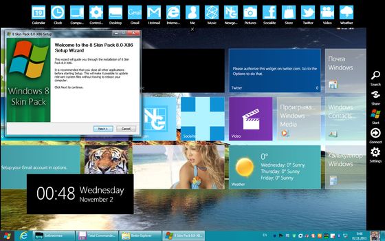 Windows 8 Skin Pack 8.0 for Windows 7