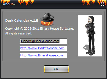 Dark Calendar