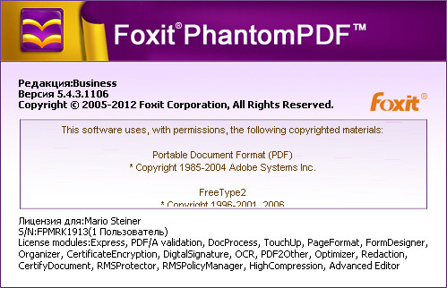 Foxit PhantomPDF Business