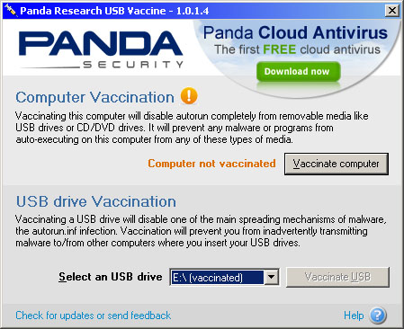 Panda USB Vaccine