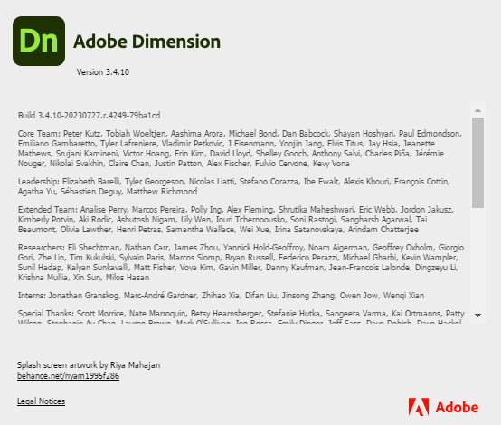 Adobe Dimension 3.4.10