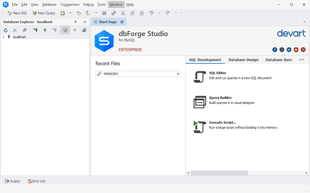 dbForge Studio for MySQL