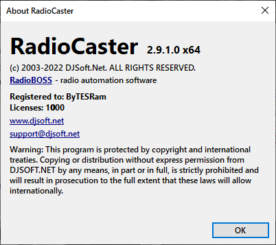 RadioCaster 2.9.1.0