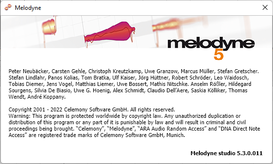 Celemony Melodyne Studio 5.3.0.011