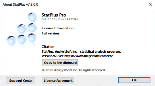 StatPlus Pro 7.3.0.0