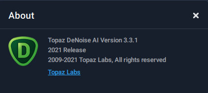 Topaz DeNoise AI 3.3.1