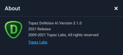 Topaz DeNoise AI 3.1.0