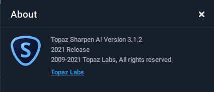 Topaz Sharpen AI 3.1.2