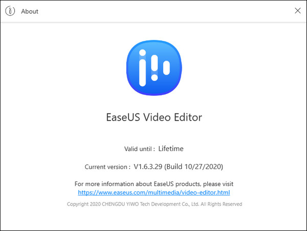 EaseUS Video Editor 1.6.3.29