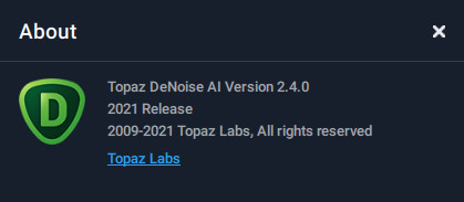 Topaz DeNoise AI 2.4.0