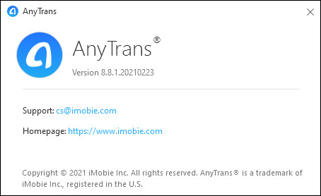 AnyTrans for iOS 8.8.1.20210223