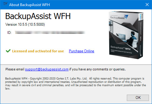 BackupAssist Desktop 10.5.5