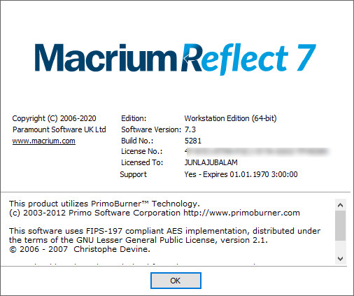 Macrium Reflect 7.3.5281 Workstation / Server Plus