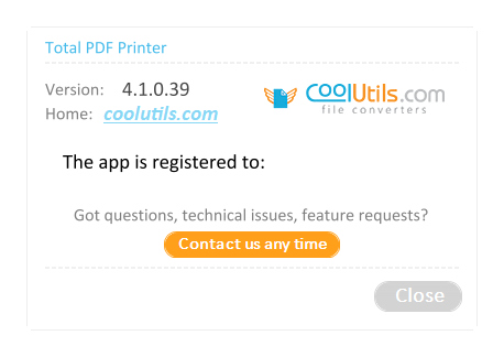 CoolUtils Total PDF Printer 4.1.0.39