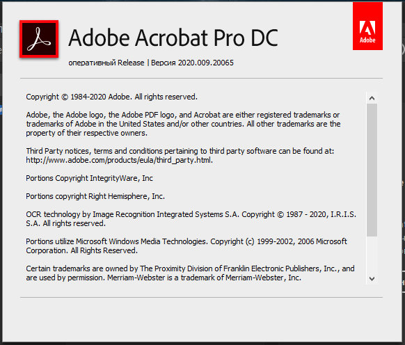 Adobe Acrobat Pro DC 2020.009.20065