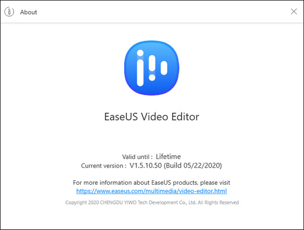 EaseUS Video Editor 1.5.10.50
