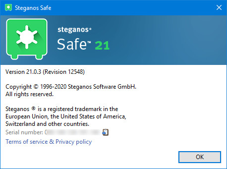 Steganos Safe 21.0.3 Revision 12548