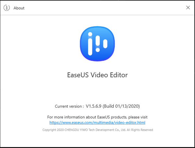 EaseUS Video Editor 1.5.6.9