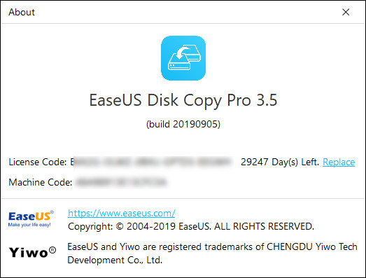 EaseUS Disk Copy Pro 3.5 Build 20190905