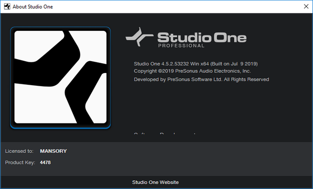 PreSonus Studio One Pro 4.5.2.53232