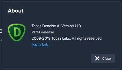 Topaz DeNoise AI 1.1.0