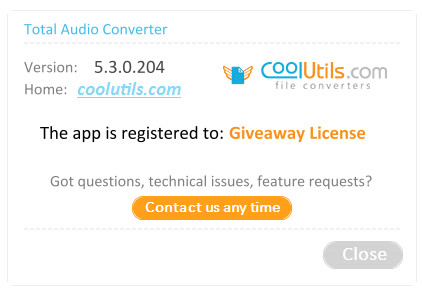 CoolUtils Total Audio Converter 5.3.0.204