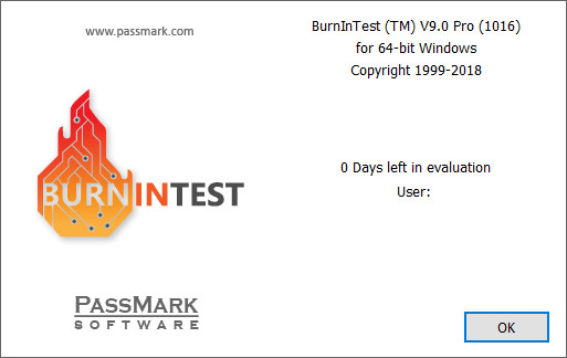 BurnInTest Professional 9.0 Build 1016