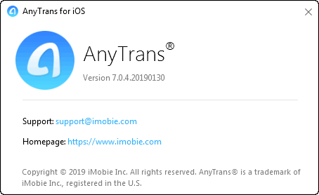 AnyTrans for iOS 7.0.4.20190130