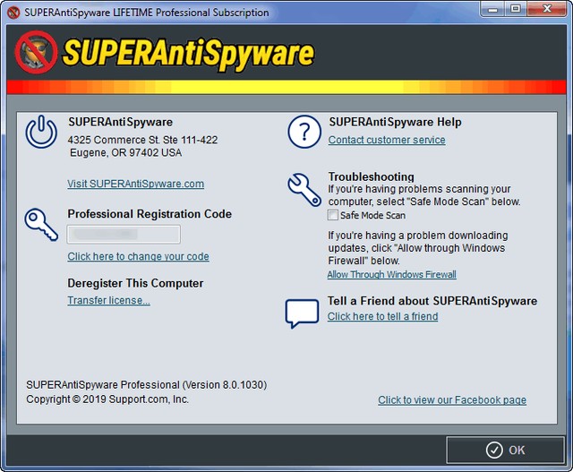 SUPERAntiSpyware Professional 8.0.1030