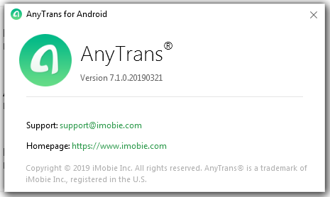AnyTrans for Android 7.1.0.20190321