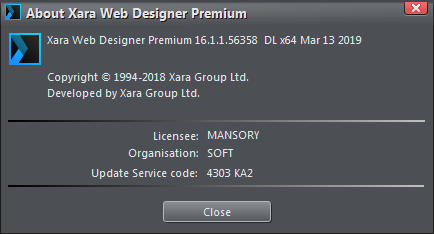 Xara Web Designer Premium 16.1.1.56358