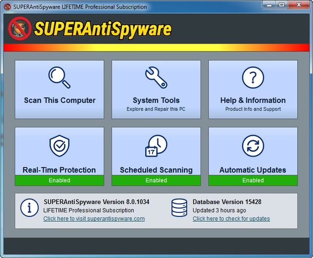 SUPERAntiSpyware Professional 8.0.1034