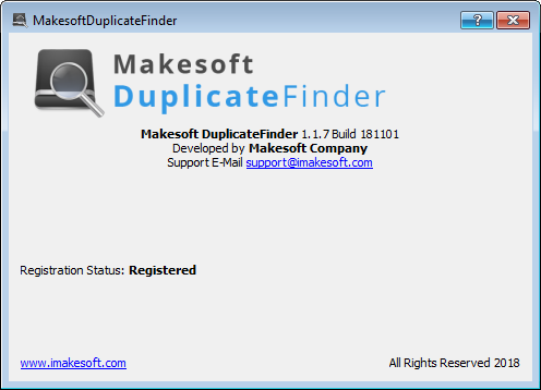 Makesoft DuplicateFinder 1.1.7 Build 181101