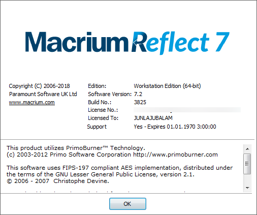 Macrium Reflect 7.2.3825