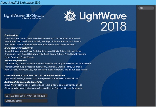 NewTek LightWave 3D 2018.0.2 Build 3065