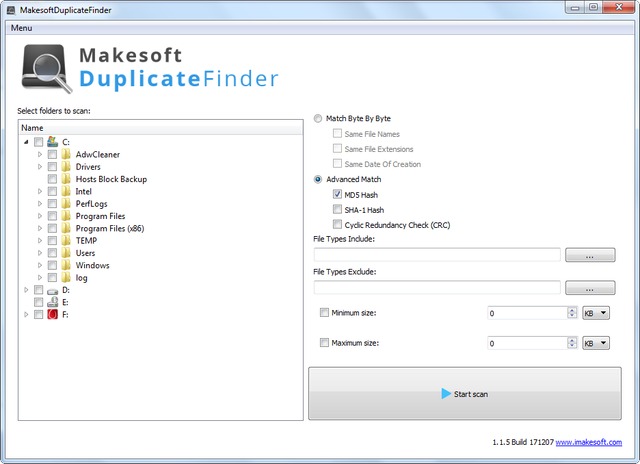 Makesoft DuplicateFinder 1.1.5 Build 171207 + Portable