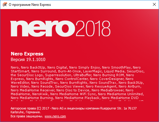 Nero Platinum 2018 Suite 19.0.10200