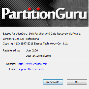 Eassos PartitionGuru Pro 4.9.0.328