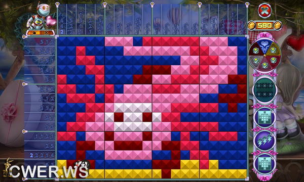 скриншот игры Rainbow Mosaics 11: Helper's Valentine