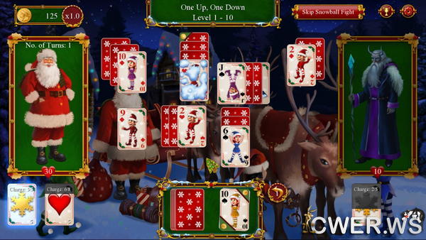 скриншот игры Santa's Christmas Solitaire 2