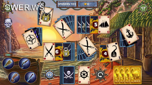 скриншот игры Пиратские приключения. Пасьянс