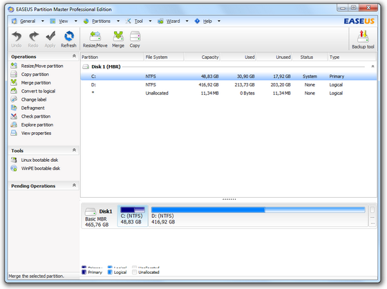 EASEUS Partition Master 