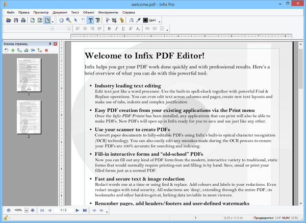 Infix PDF Editor Pro 