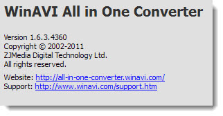 WinAVI All In One Converter 1.6.3.4360