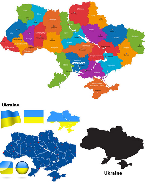 Флаги и карты Украины
